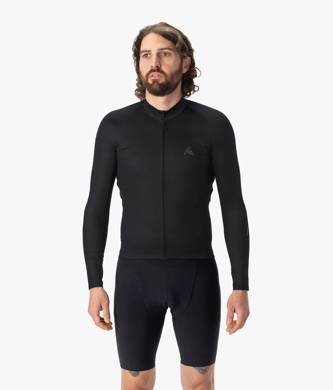 7MESH Atlas Long Sleeve cykeltröja herr svart långärmad