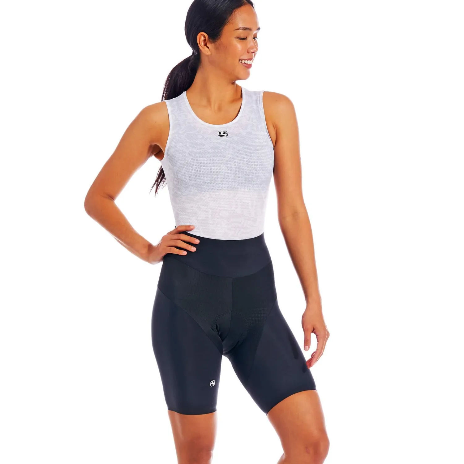 Giordana Lungo cykelshorts dam svart medium kompression