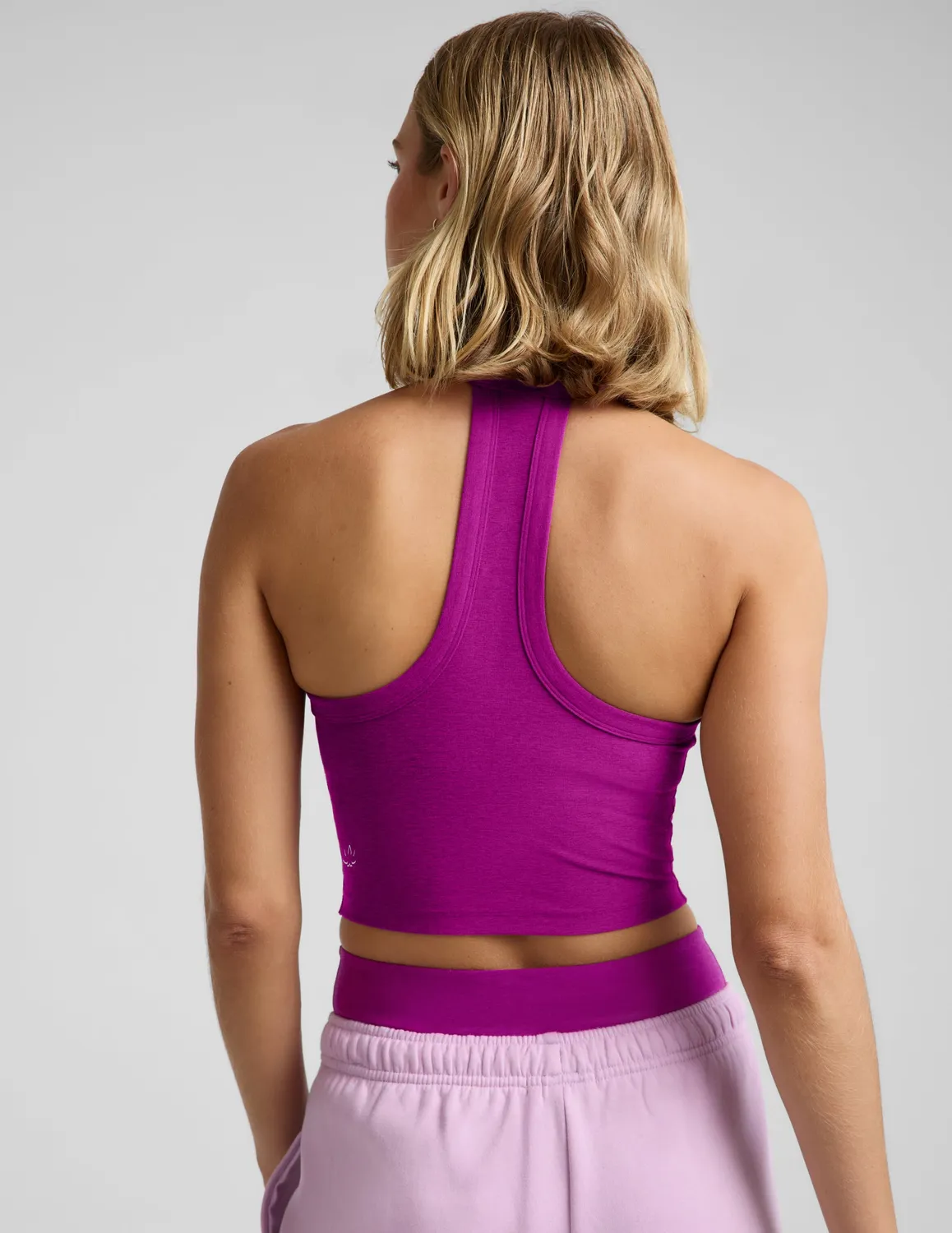 Beyond Yoga Spacedye On The Up Cropped Tank croptop Berry Bliss med bh
