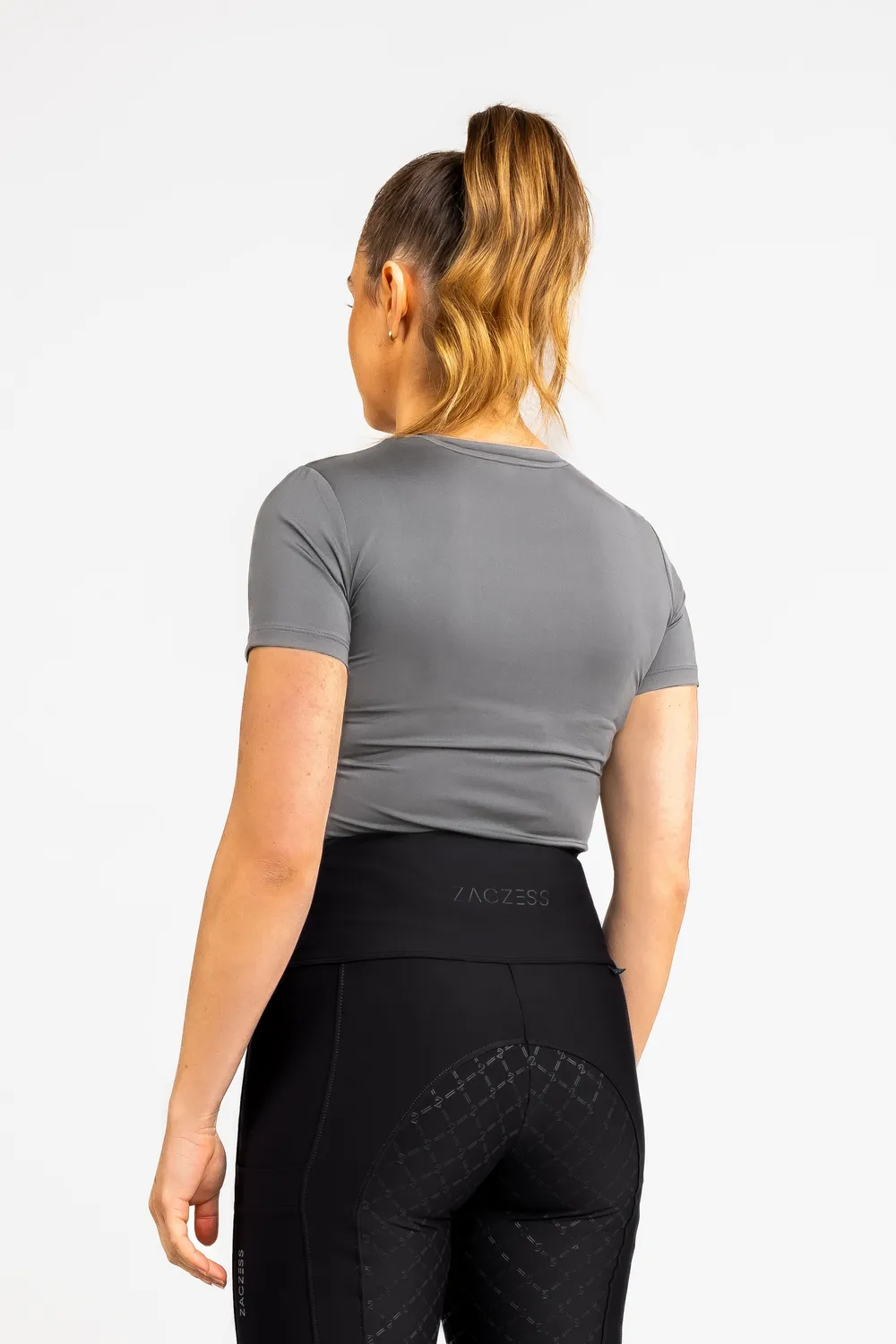 ZacZess Sofia Grey t-shirt grå snabbtorkande