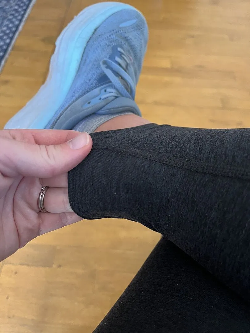 Beyond Yoga Spacedye Love the Bump Midi leggings Dark Ivy Heather gravid
