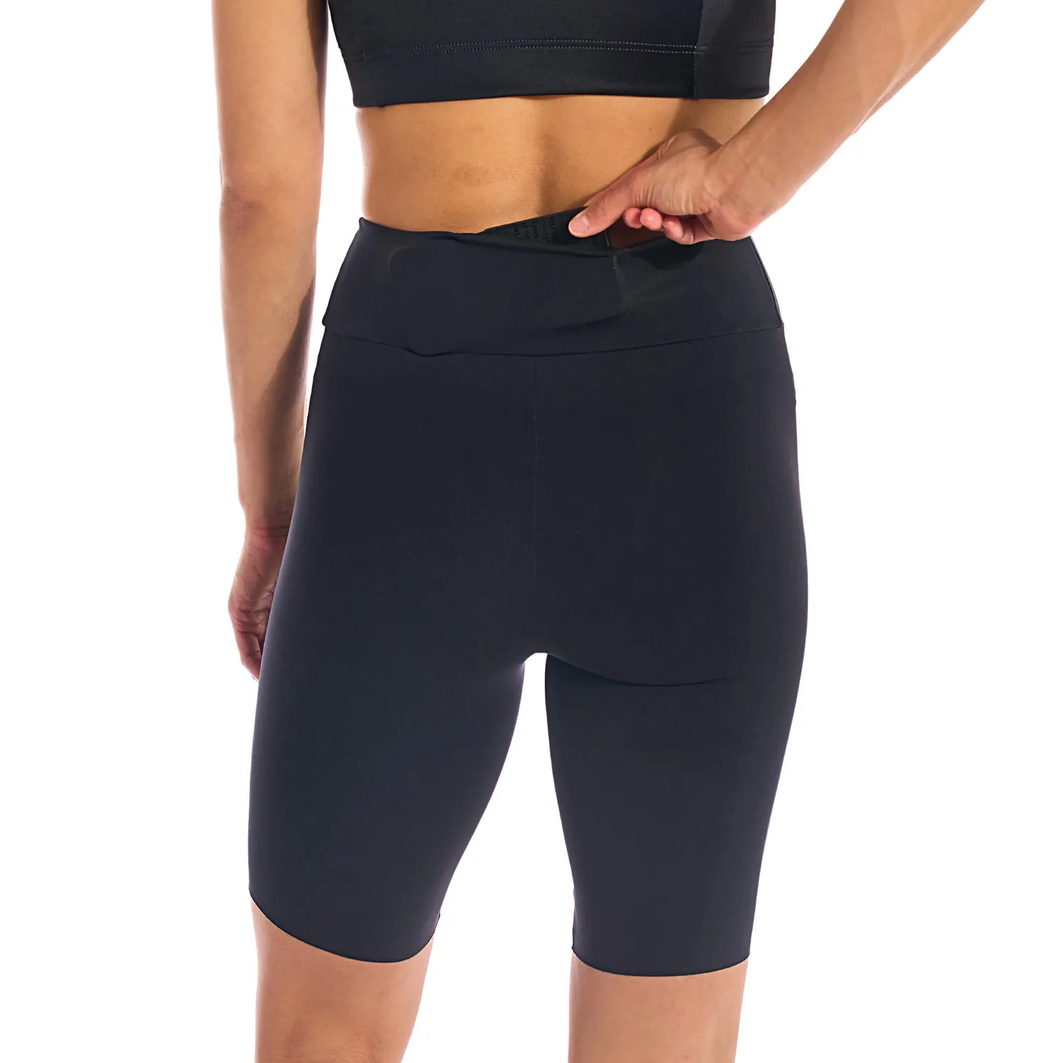Giordana Activewear träningsshorts svart hög midja