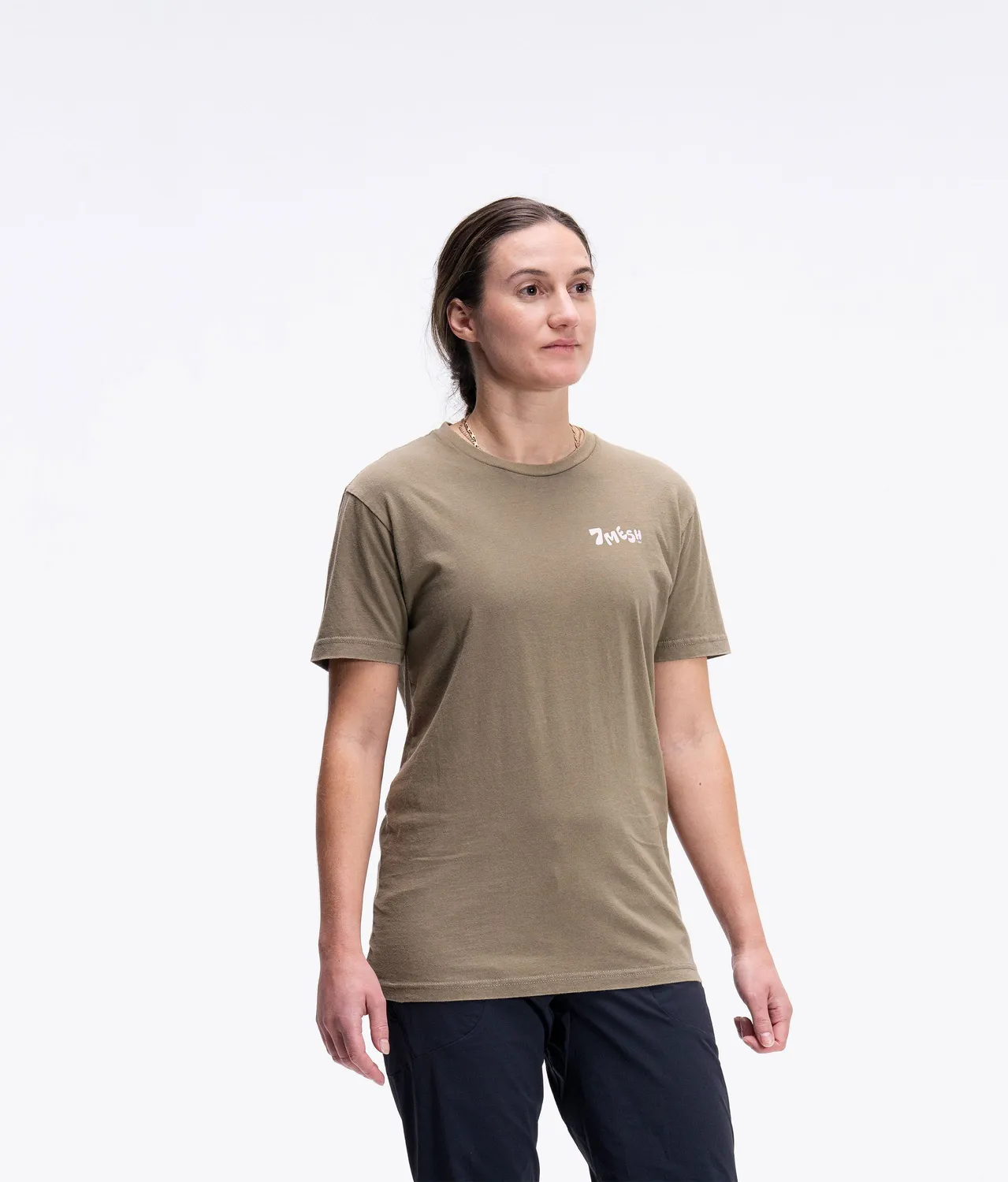7MESH Podium t-shirt unisex Thyme vardagstopp