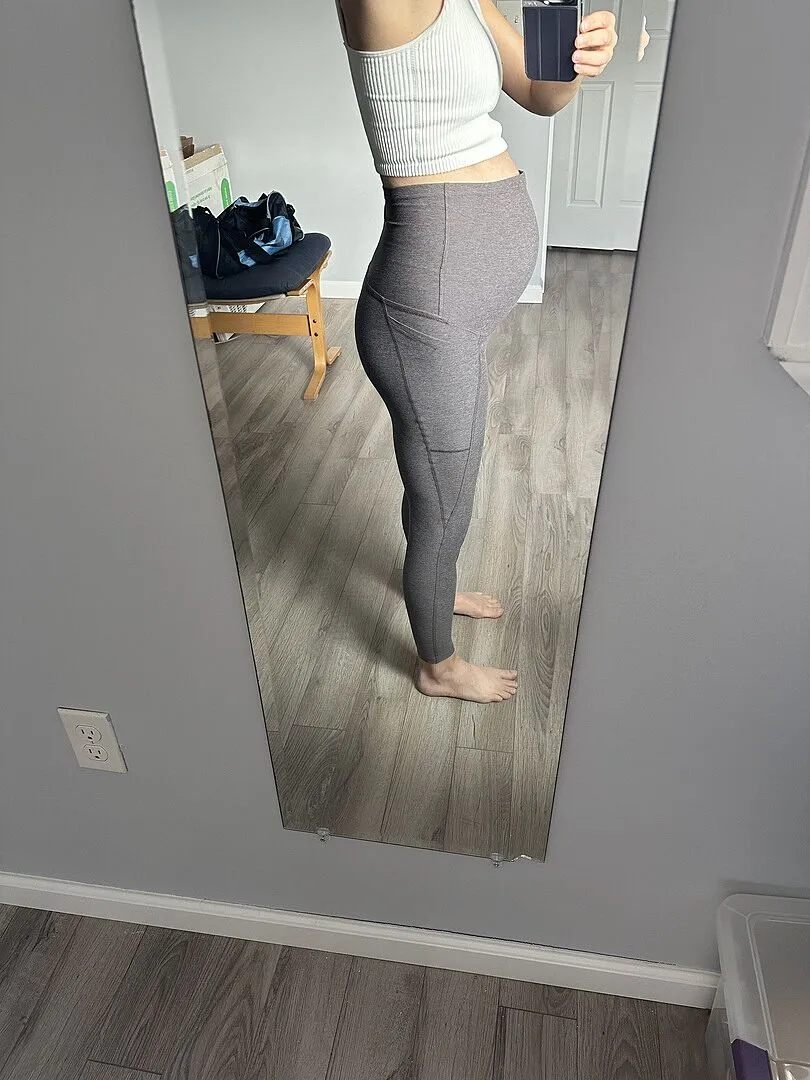 Beyond Yoga Spacedye Love the Bump mammaleggings Silver Mist midi
