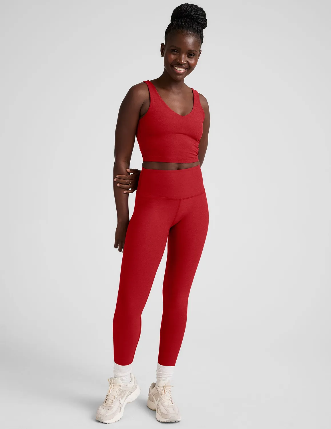 Beyond Yoga Spacedye Good Day Cropped Tank croptopp Holly Red