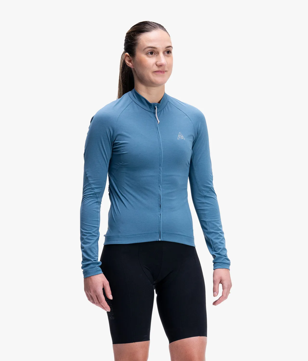 7MESH Atlas Long Sleeve Jersey cykeltröja Lake Blue långärmad