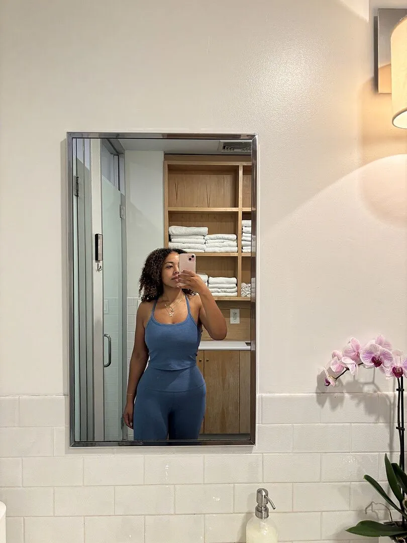 Beyond Yoga Spacedye Caught In The Midi Legging Washed Denim