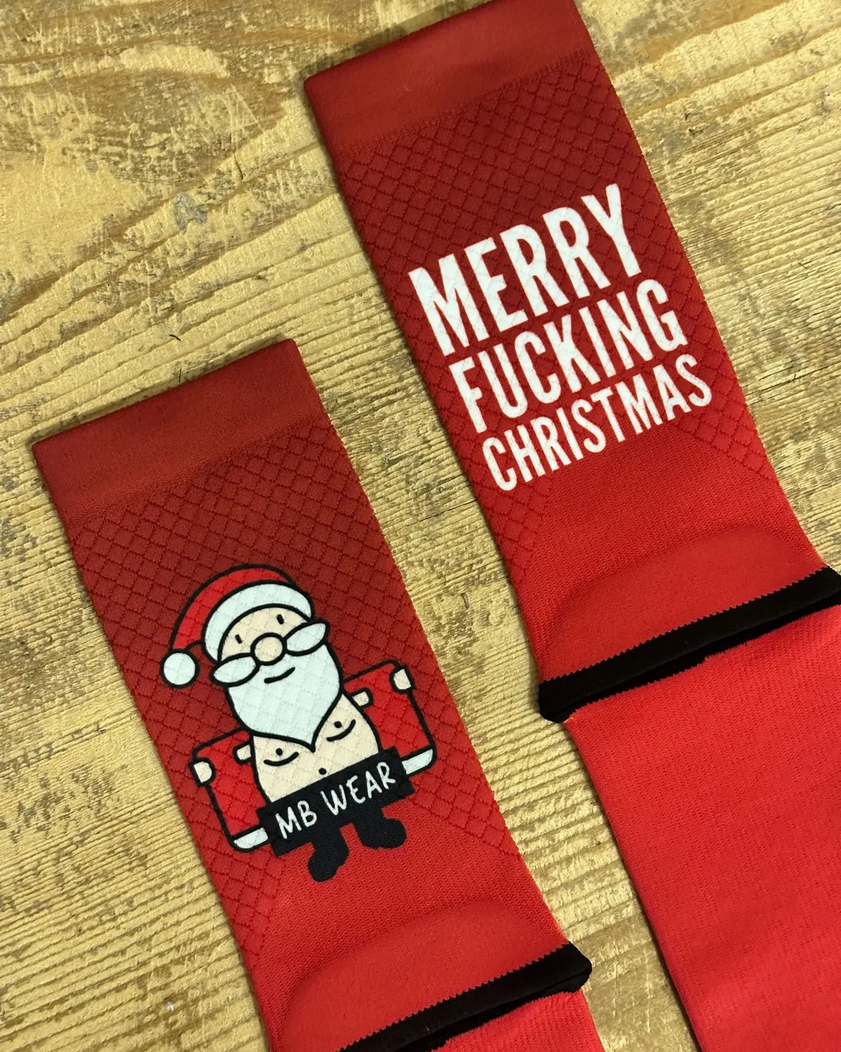 MB Wear Fun Evo Merry Christmas cykelstrumpor jul
