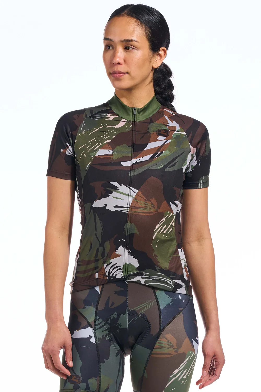 Giordana Vero Pro Brush Camo cykeltröja dam kortärmad