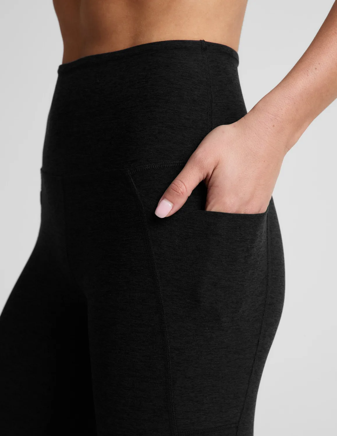 Beyond Yoga Spacedye Out Of Pocket High Waisted leggings Darkest Night med fickor