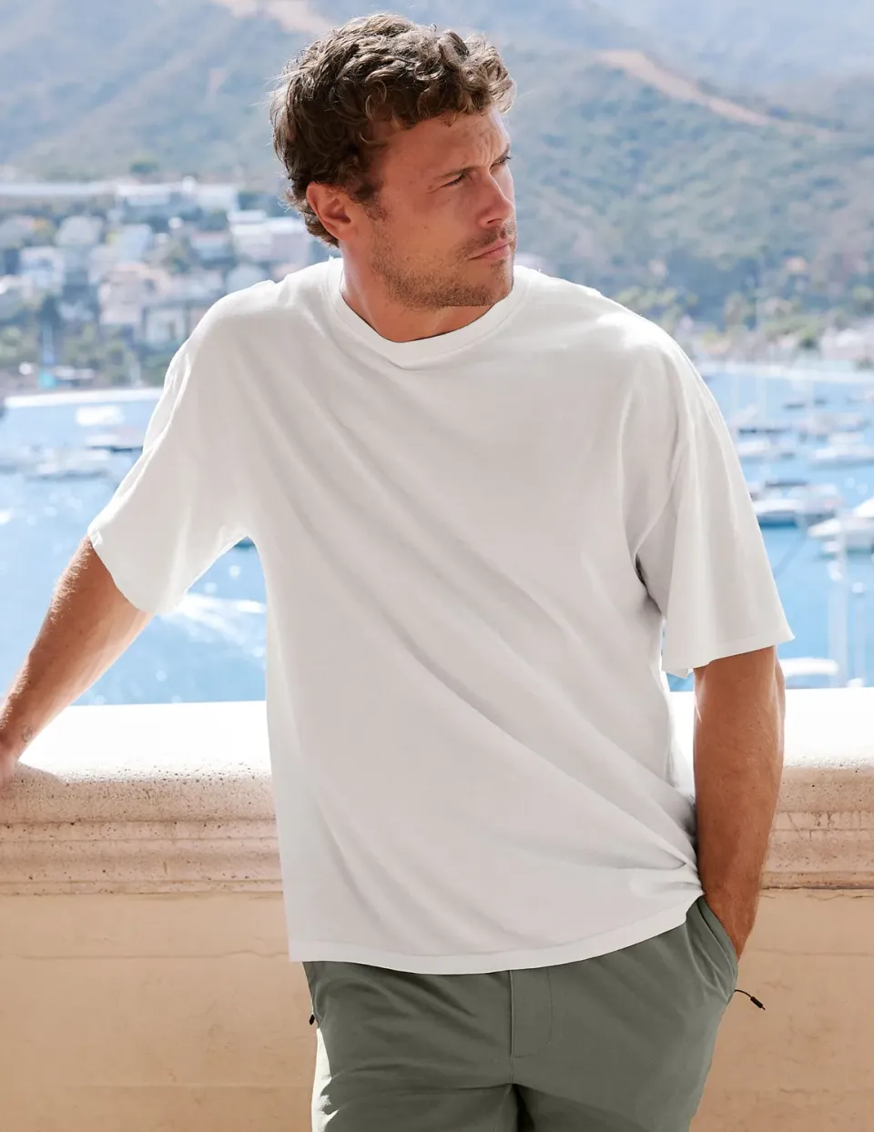 Beyond Yoga SoftKnit Cotton Tee t-shirt Crisp White bomull