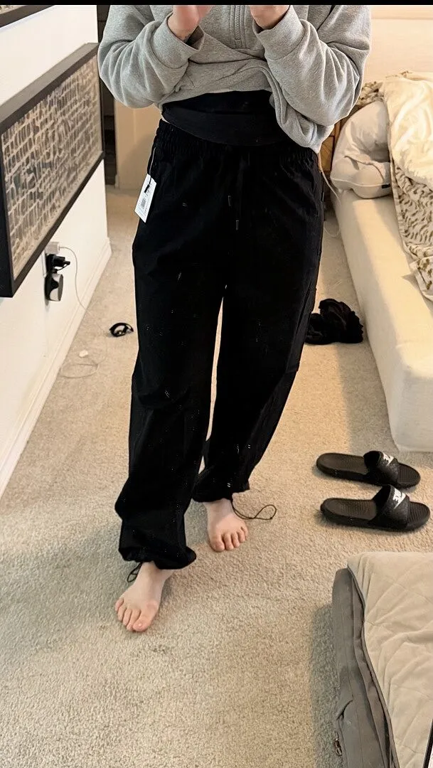 Beyond Yoga Peak Pant friluftsbyxor camel resår