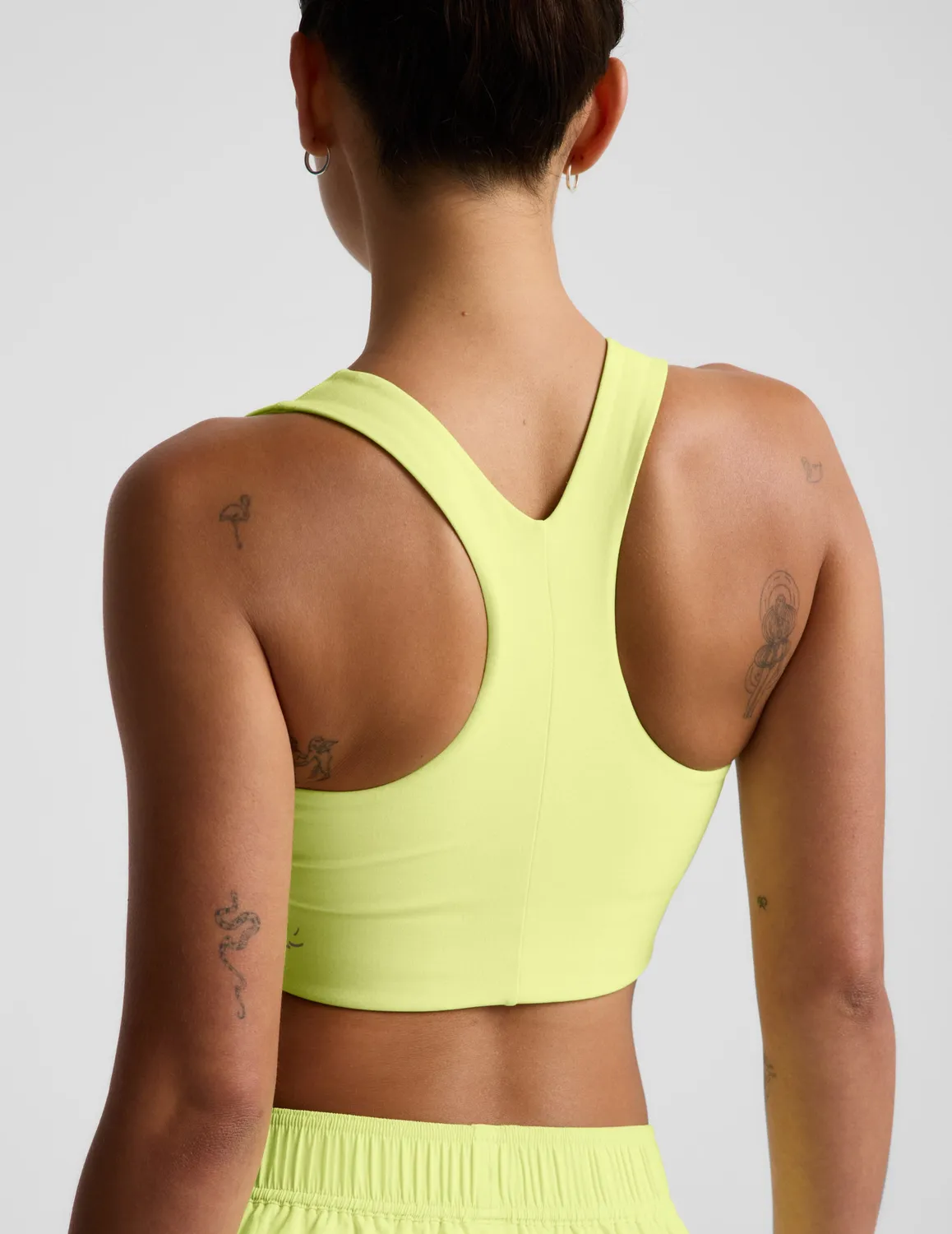 Beyond Yoga Spacedye Simplicity Long Line Bra 2.0 sport-bh Lime