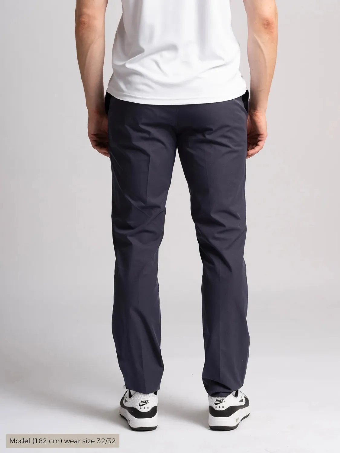 Cross Sportswear Byron Lux chinos marinblå W34/L34 stretch