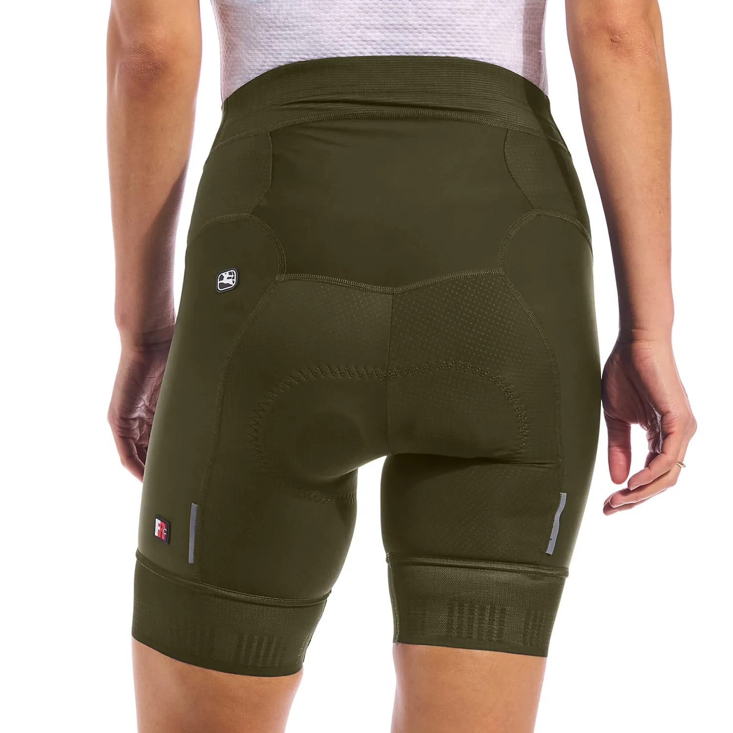 Giordana FR-C Pro Short cykelbyxor dam kort ben olivgrön kompression