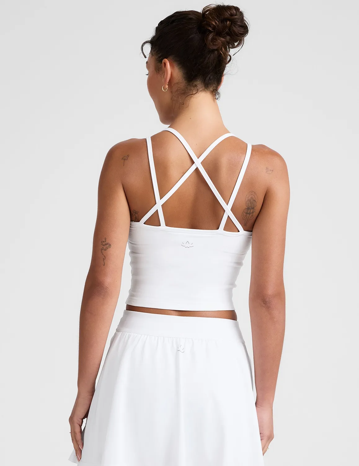 Beyond Yoga Spacedye Get Across Tank träningslinne Cloud White