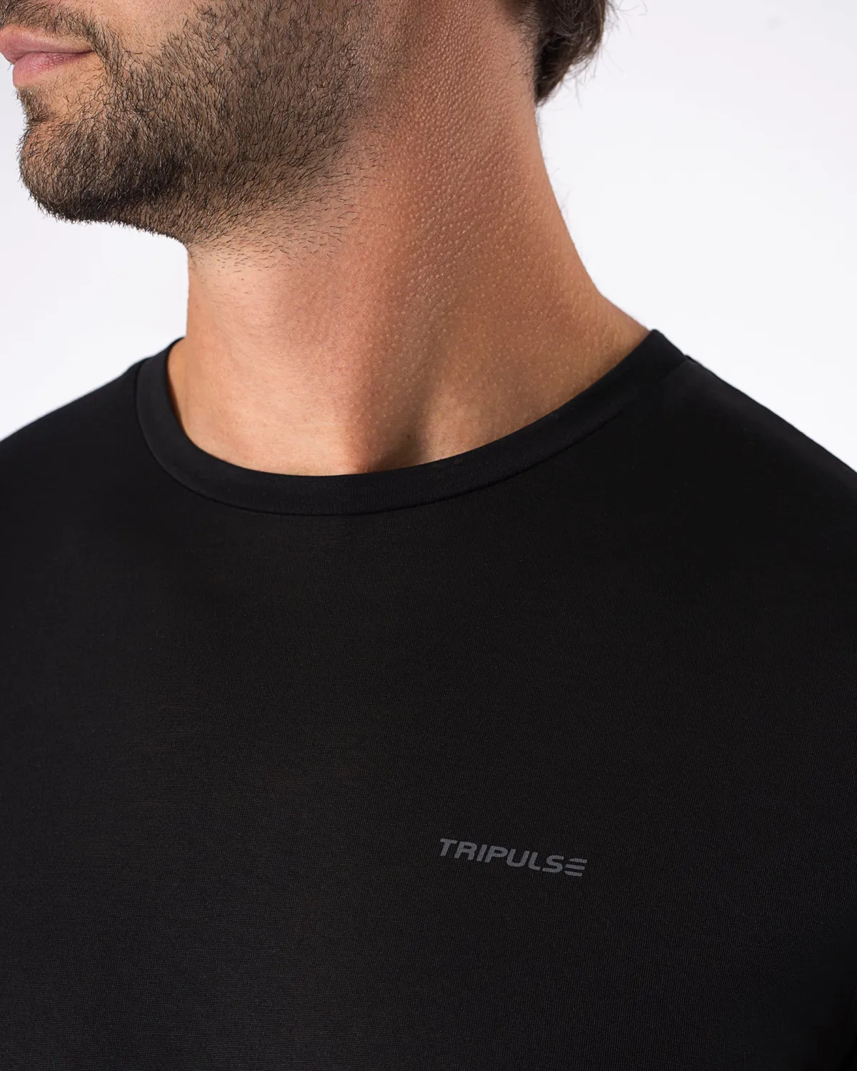 Tripulse Natural Performance Extra Long t-shirt herr midnight black