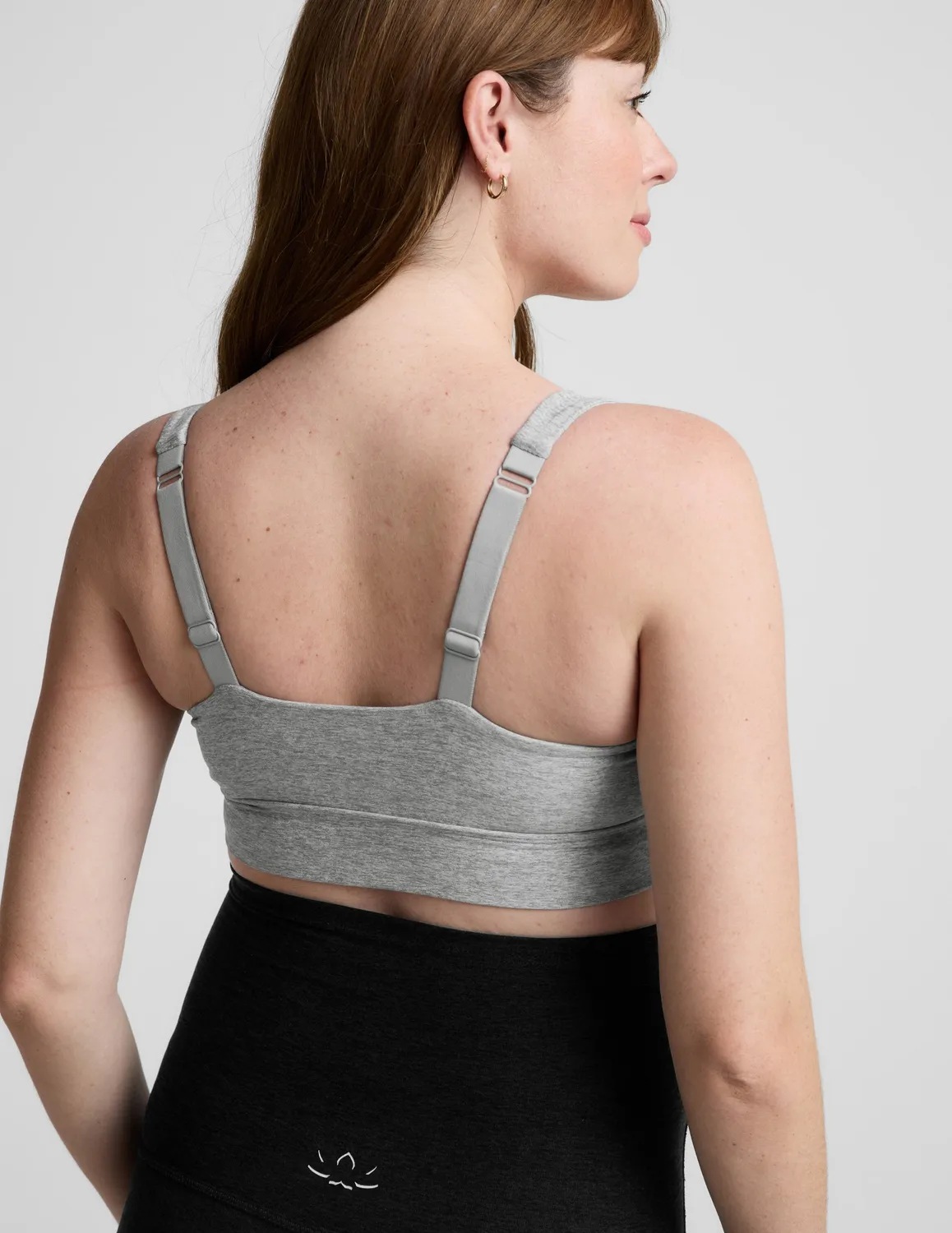 Beyond Yoga Spacedye Easiest Ever Long Nursing Bra Amningsbh Silver Mist