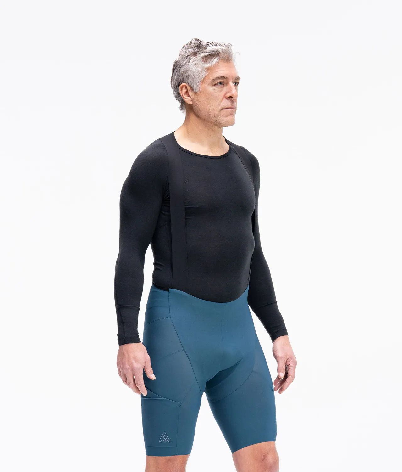 7MESH MK3 Cargo bibshorts herr Deep Sea med fickor