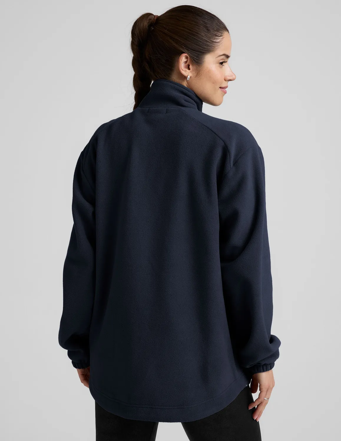 Beyond Yoga Explorer jacka Nocturnal Navy fleece