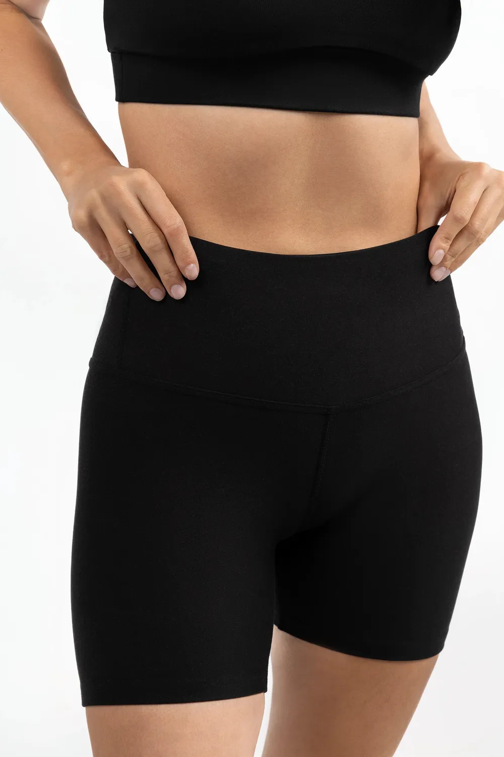 Tripulse Fitness Original Tencel träningsshorts svart hög midja