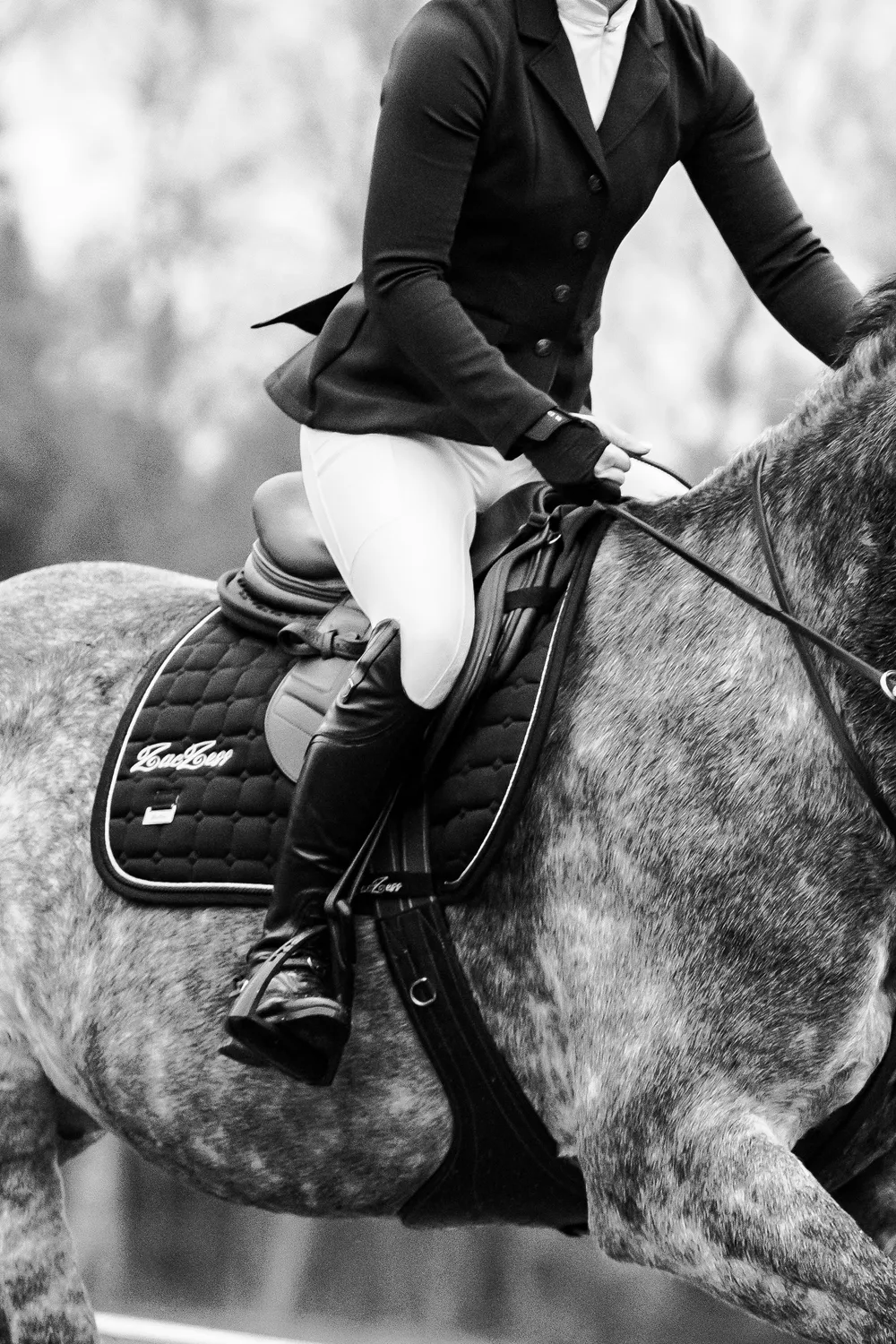ZacZess Duo Glove ridhandske svart tvåfingers med grepp