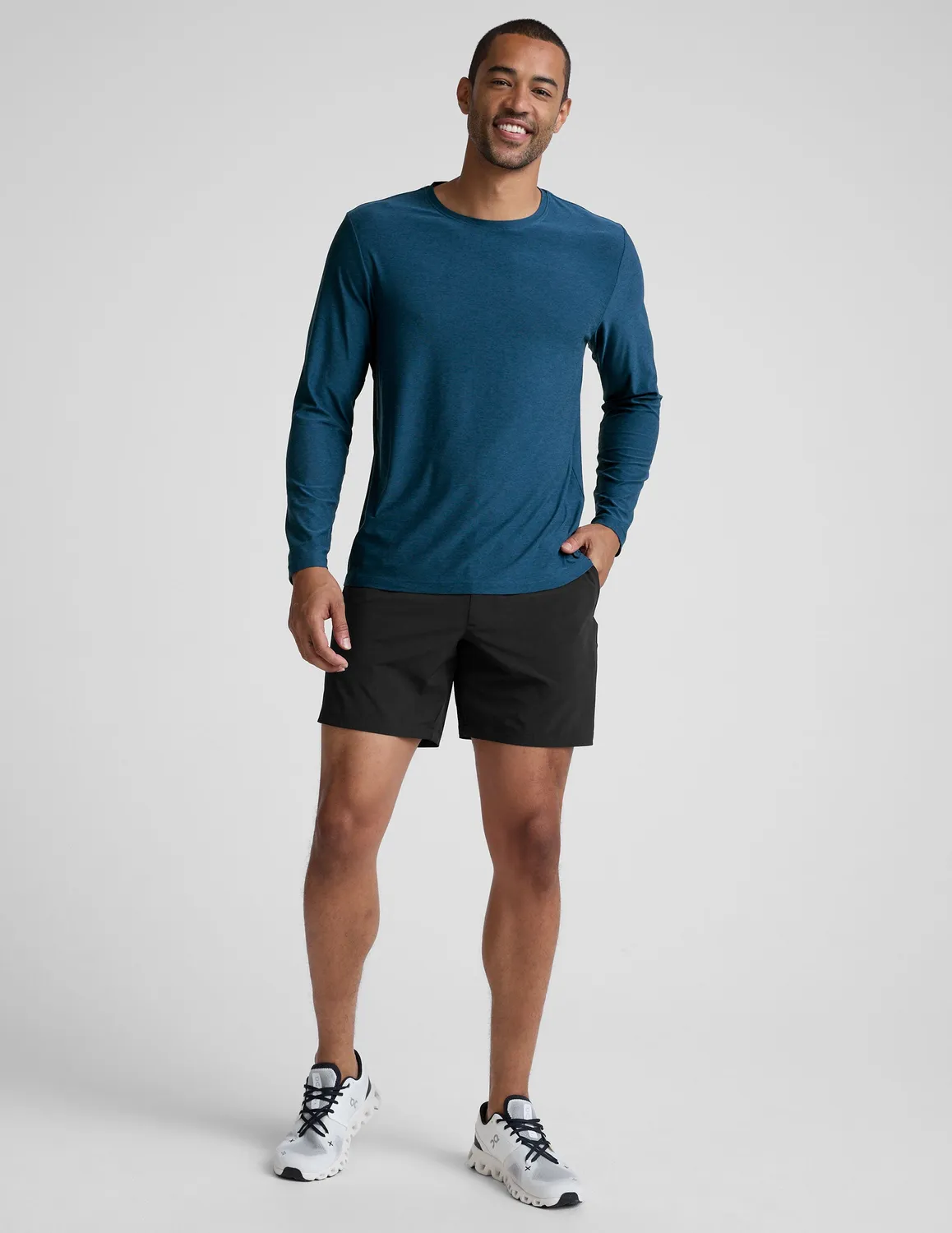 Beyond Yoga Always Beyond Long Sleeve Crew 2.0 tröja Dark Cobalt