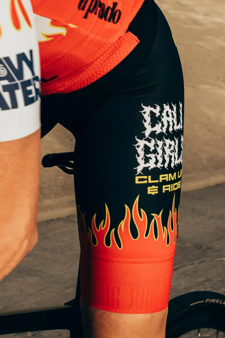 Giordana FR-C Pro Cali Girls bibshorts flames