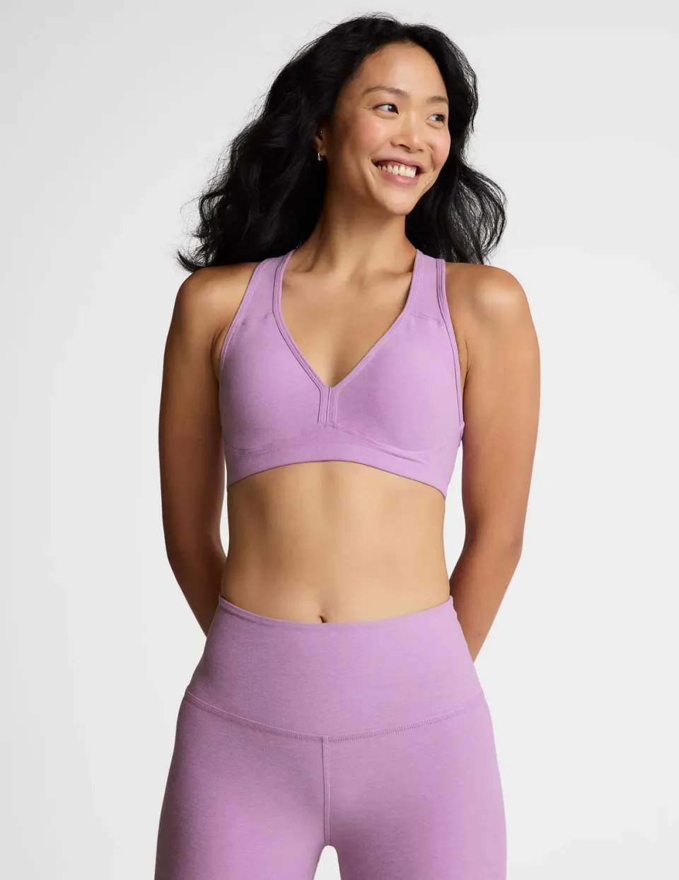 Beyond Yoga Spacedye Lift Your Spirits Bra sportbehå Lilac Petal