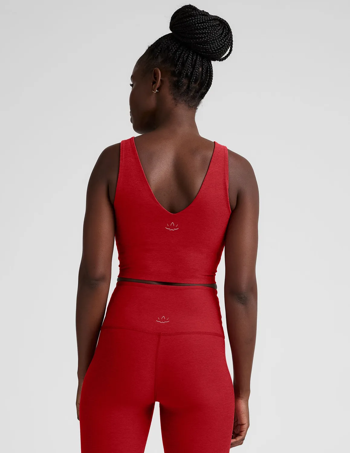Beyond Yoga Spacedye Good Day Cropped Tank croptopp Holly Red