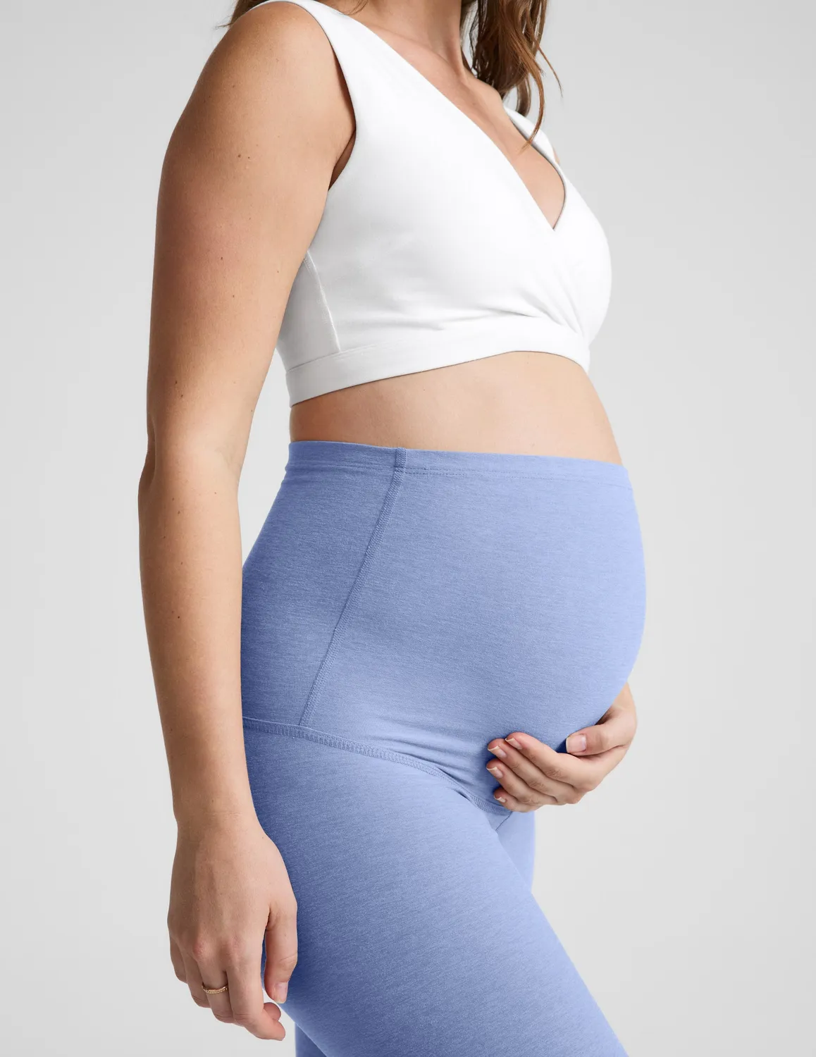 Beyond Yoga Spacedye Love the Bump Midi leggings Pastel Periwinkle gravid