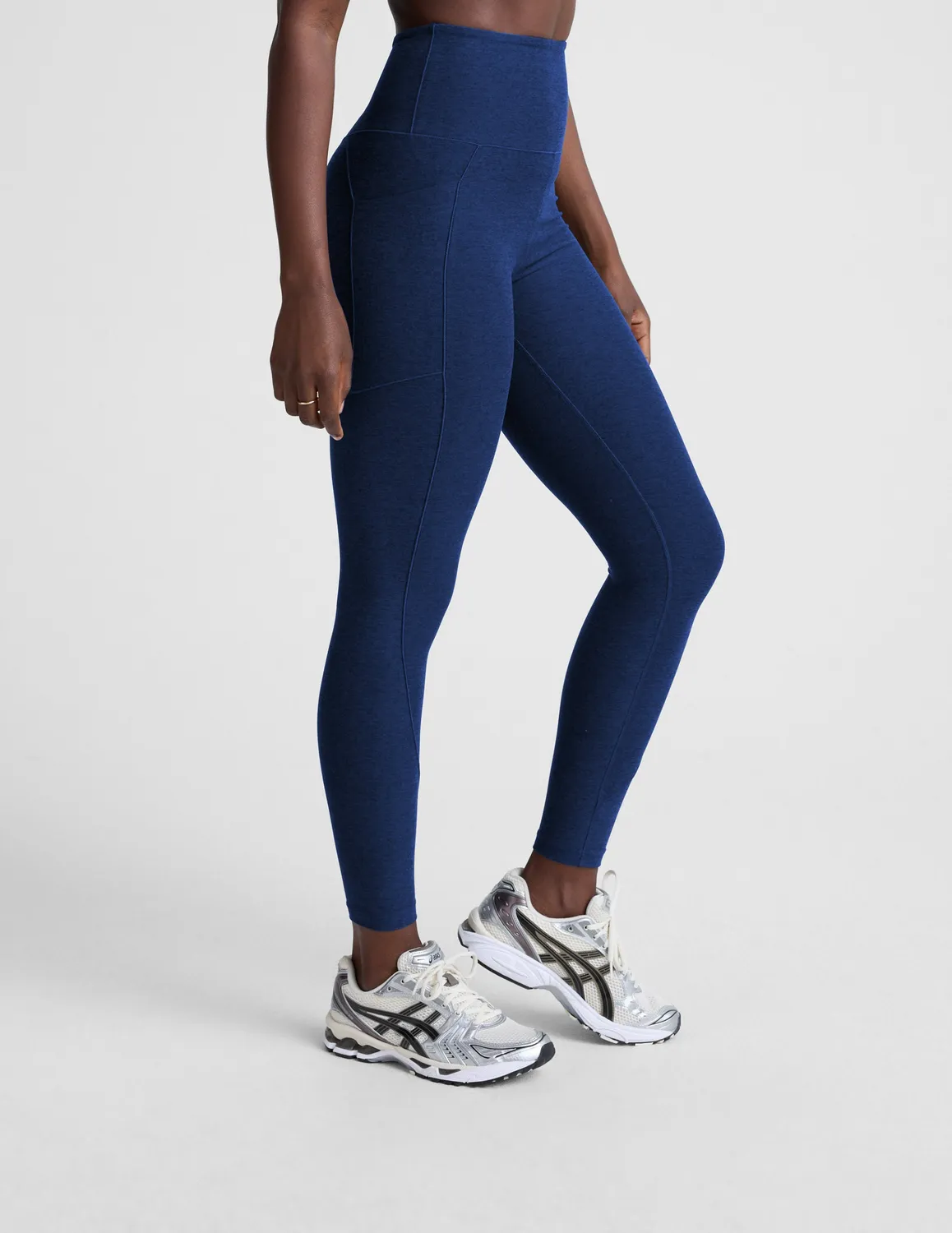 Beyond Yoga Spacedye Be Free Pocket leggings Marine Blue Heather ficka
