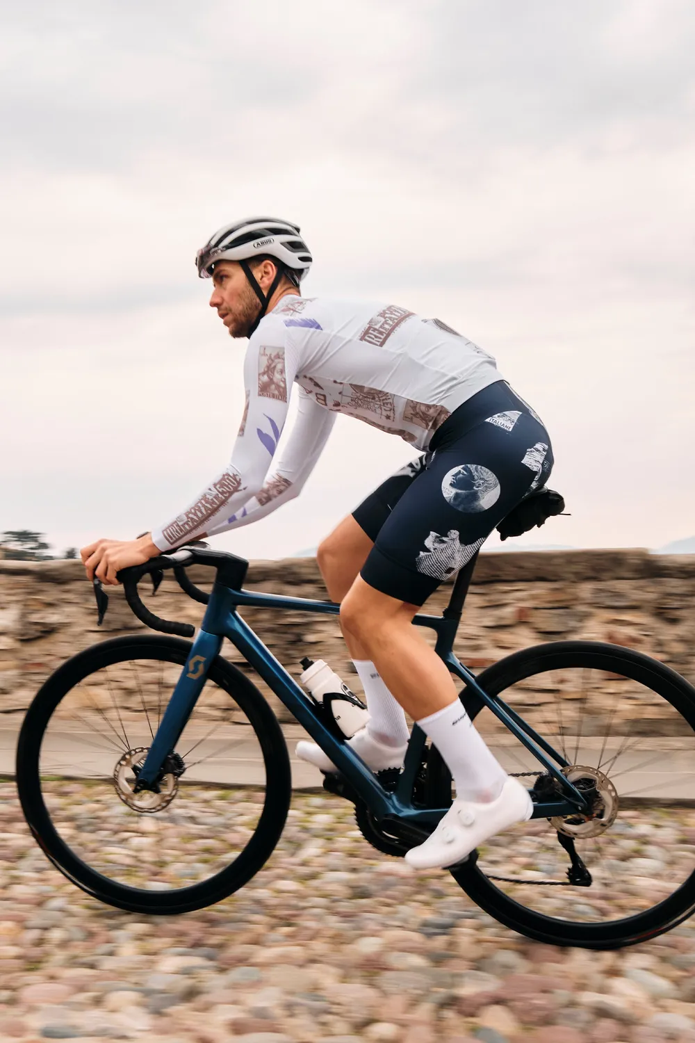 Giordana La Posta FR-C Pro cykeltröja herr vit