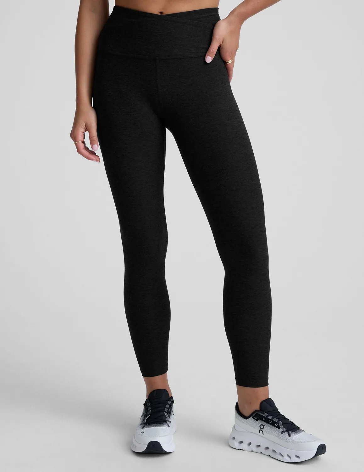 Beyond Yoga Spacedye At Your Leisure tights Darkest Night