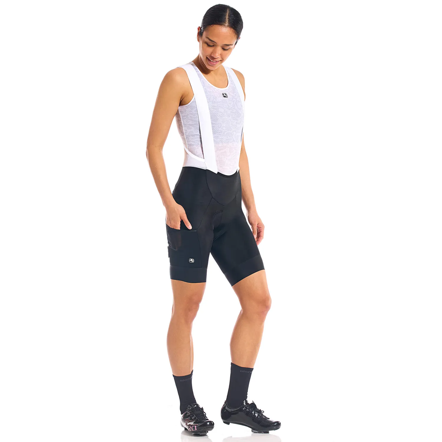 Giordana Vero Pro Cargo bibshorts dam svart fickor