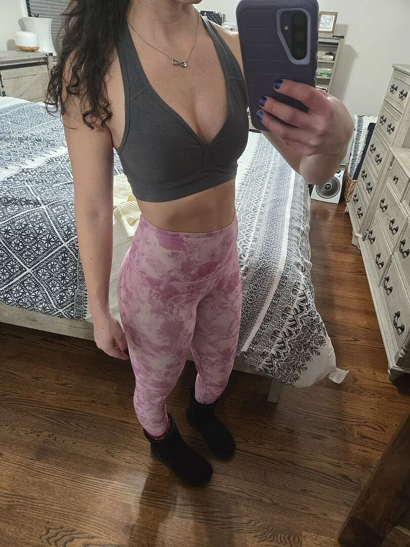 Beyond Yoga Spacedye Lift Your Spirits Bra sportbehå Storm Heather