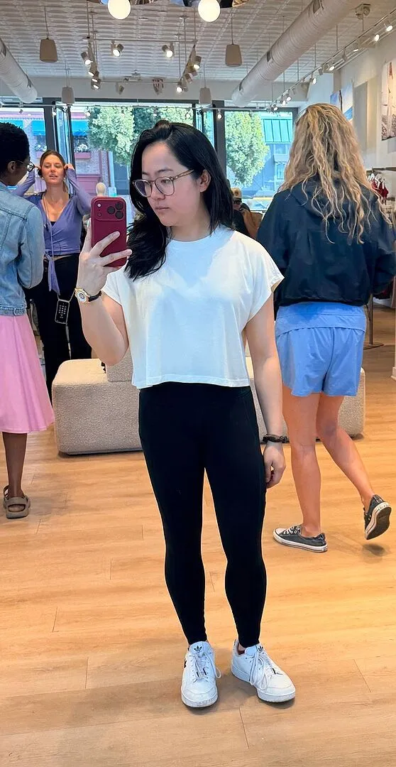 Beyond Yoga Studio Luxe Cropped Tee t-shirt Black croppad