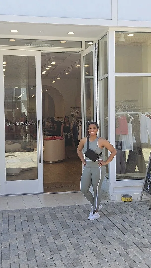 Beyond Yoga Spacedye Move Up Cropped Tank topp beige dragkedja