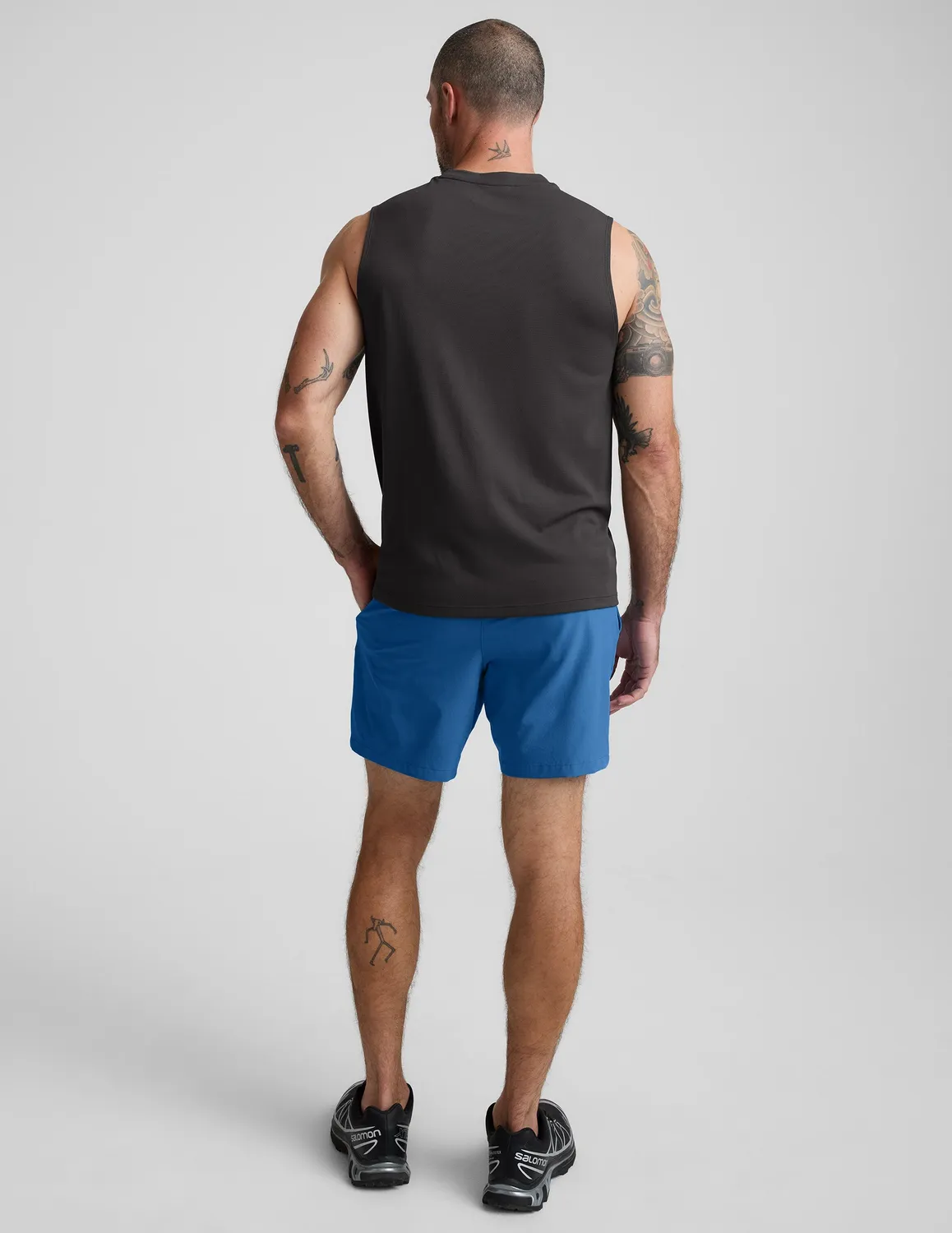 Beyond Yoga Pivotal 2.0 träningsshorts 7 tum Horizon Cobalt