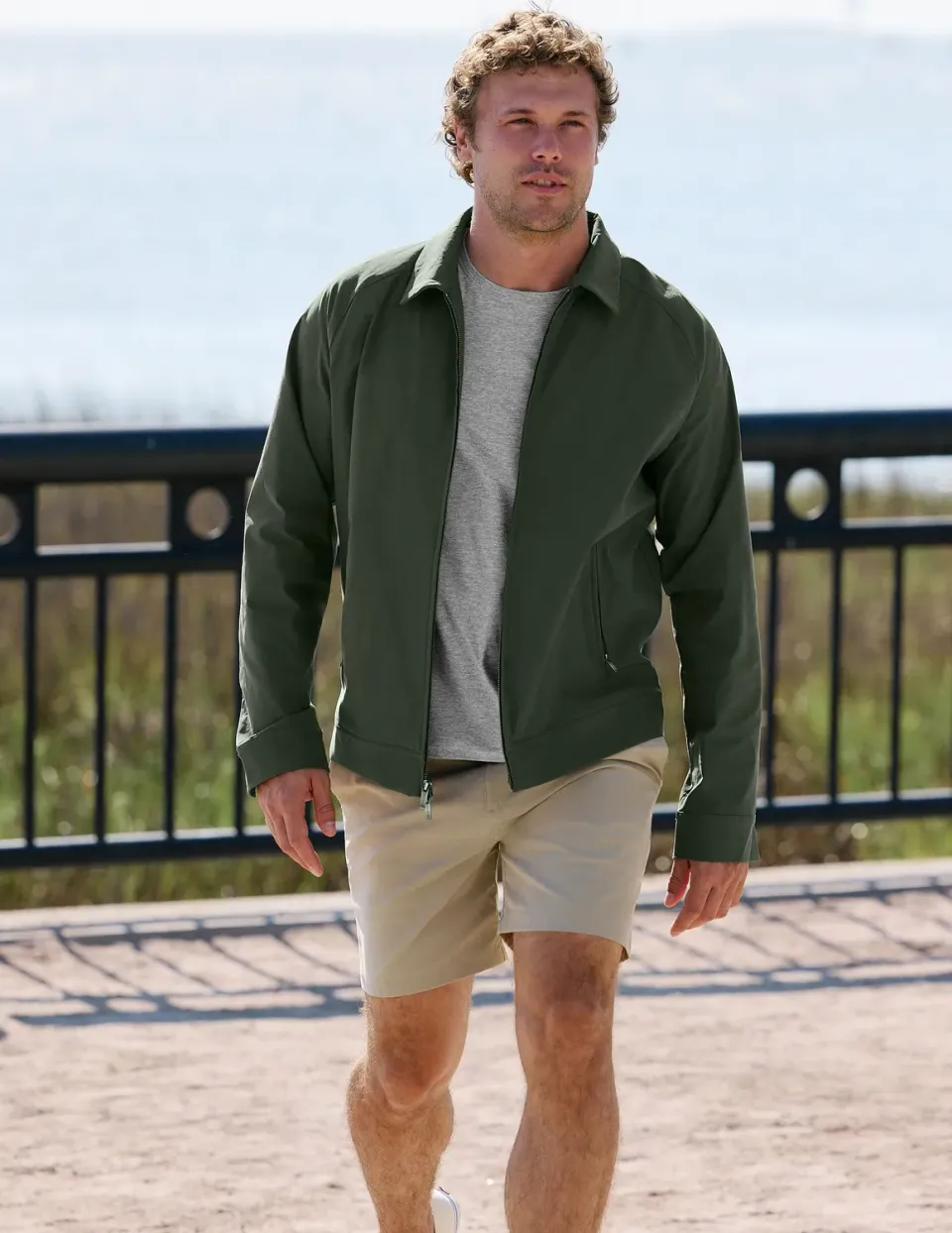 Beyond Yoga Element Chino Short 7" shorts herr Bark fickor