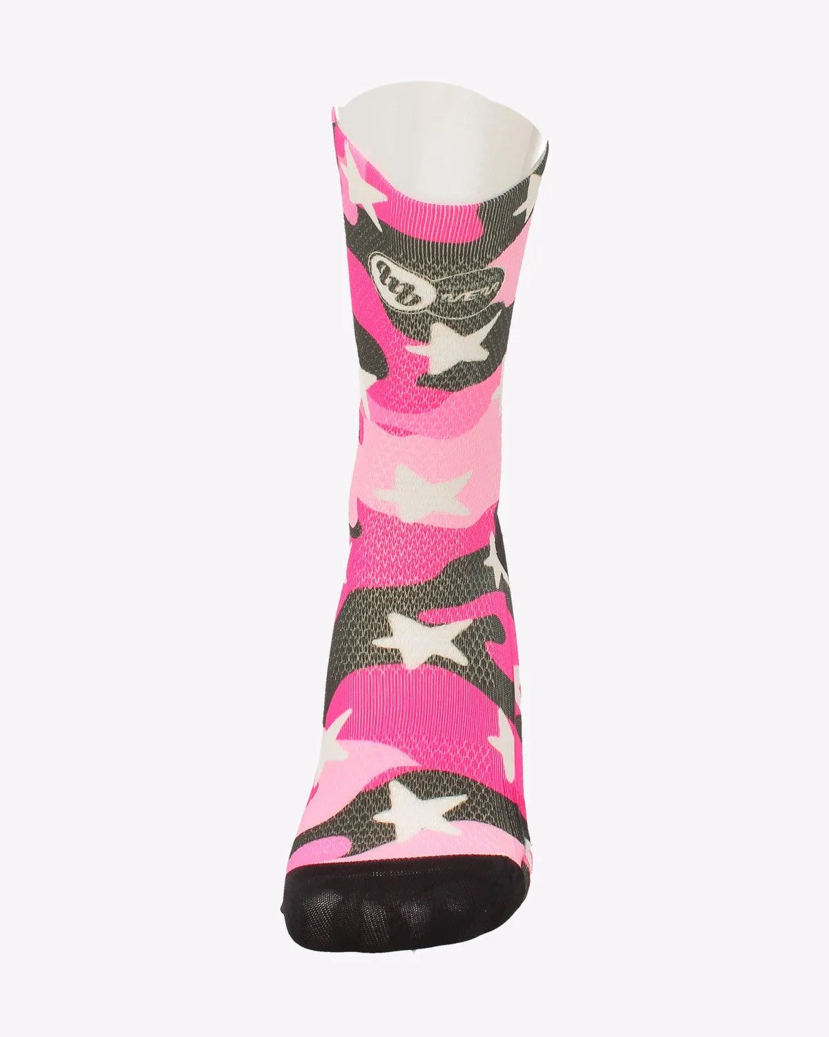 MB Wear Fun Camustar Pink cykelstrumpor rosa 1 par – mönster