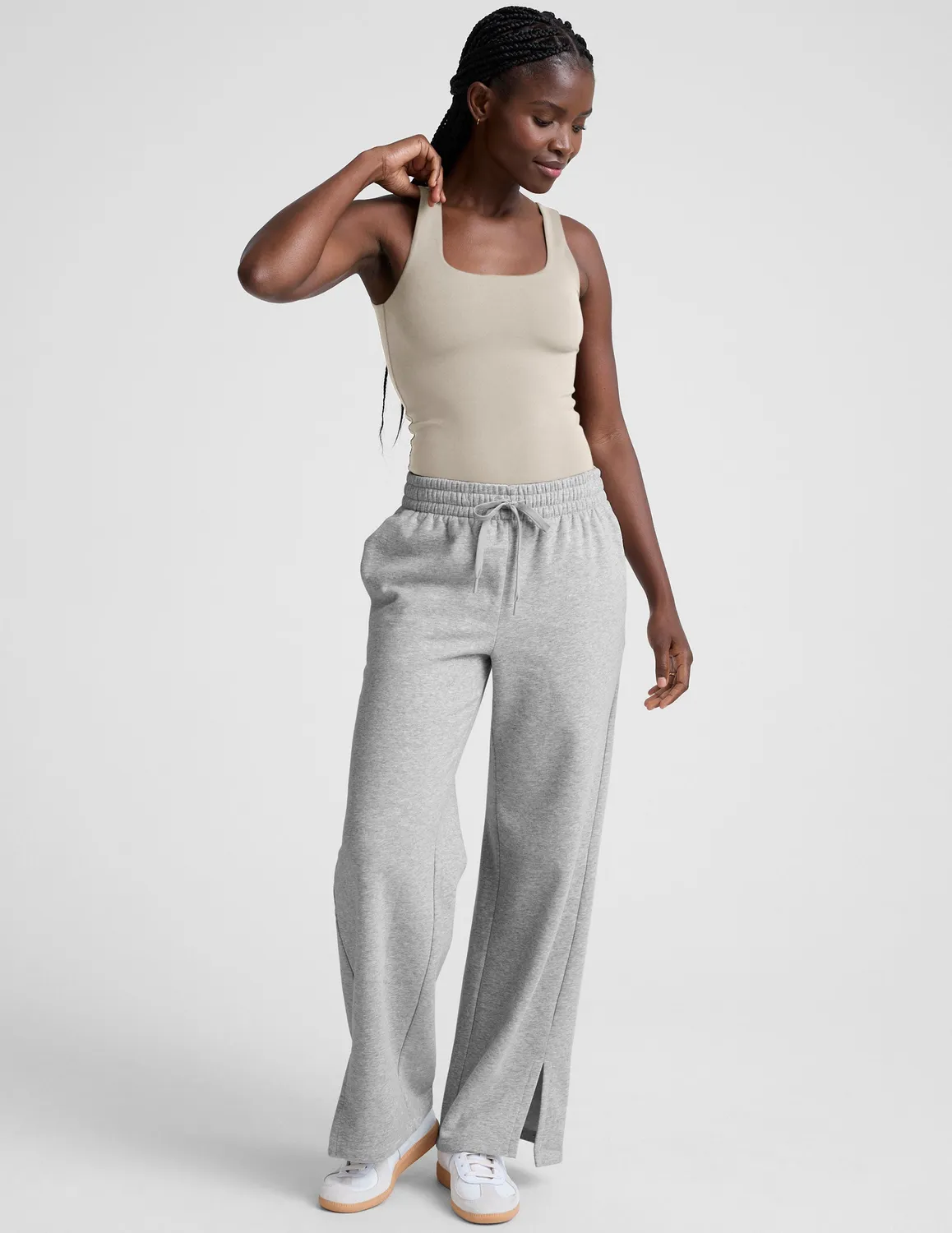 Beyond Yoga Base Tank Bodysuit body havrebeige tight