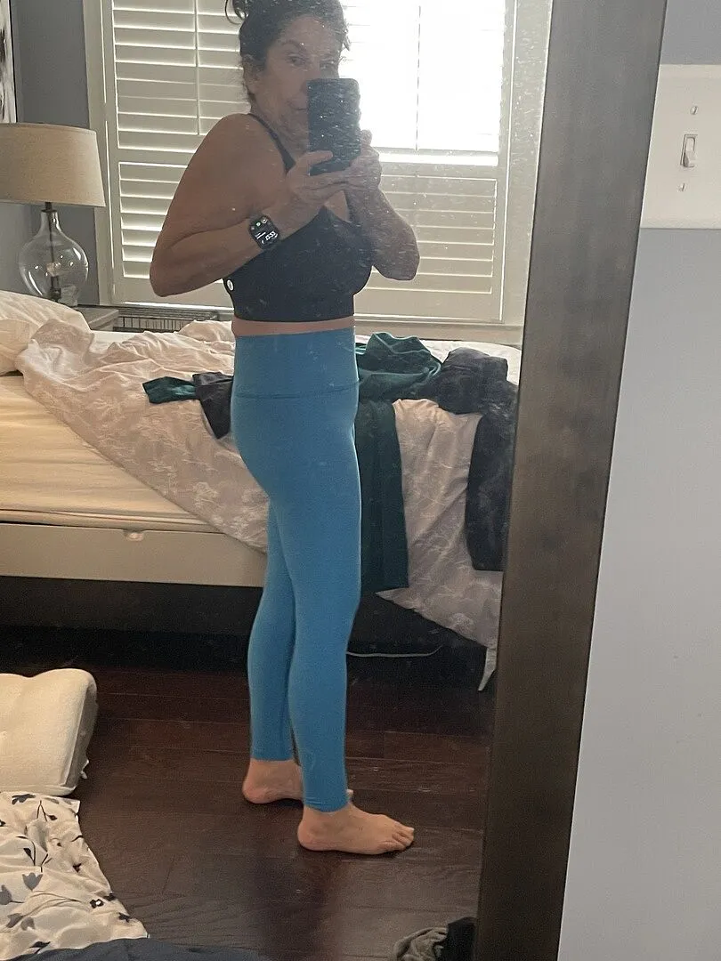 Beyond Yoga Spacedye Mid-Rise Legging tights Malibu Lagoon Heather