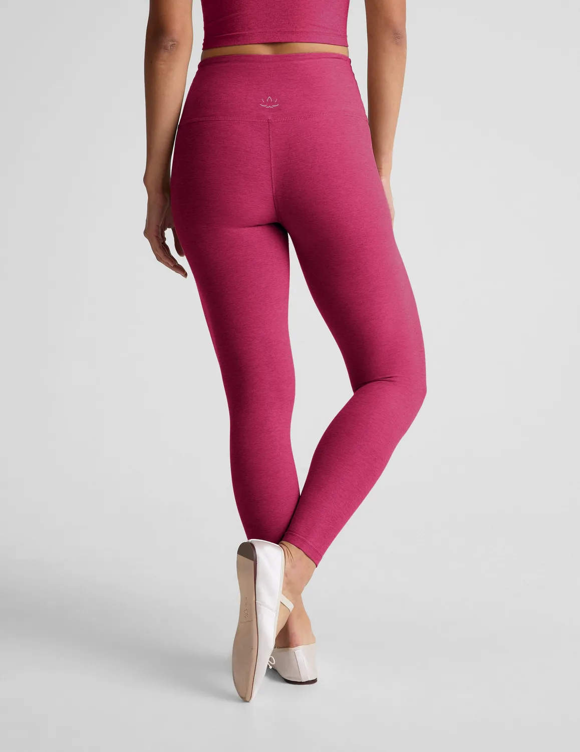 Beyond Yoga Spacedye Caught In The Midi High Waisted leggings Sangria Heather mjuk