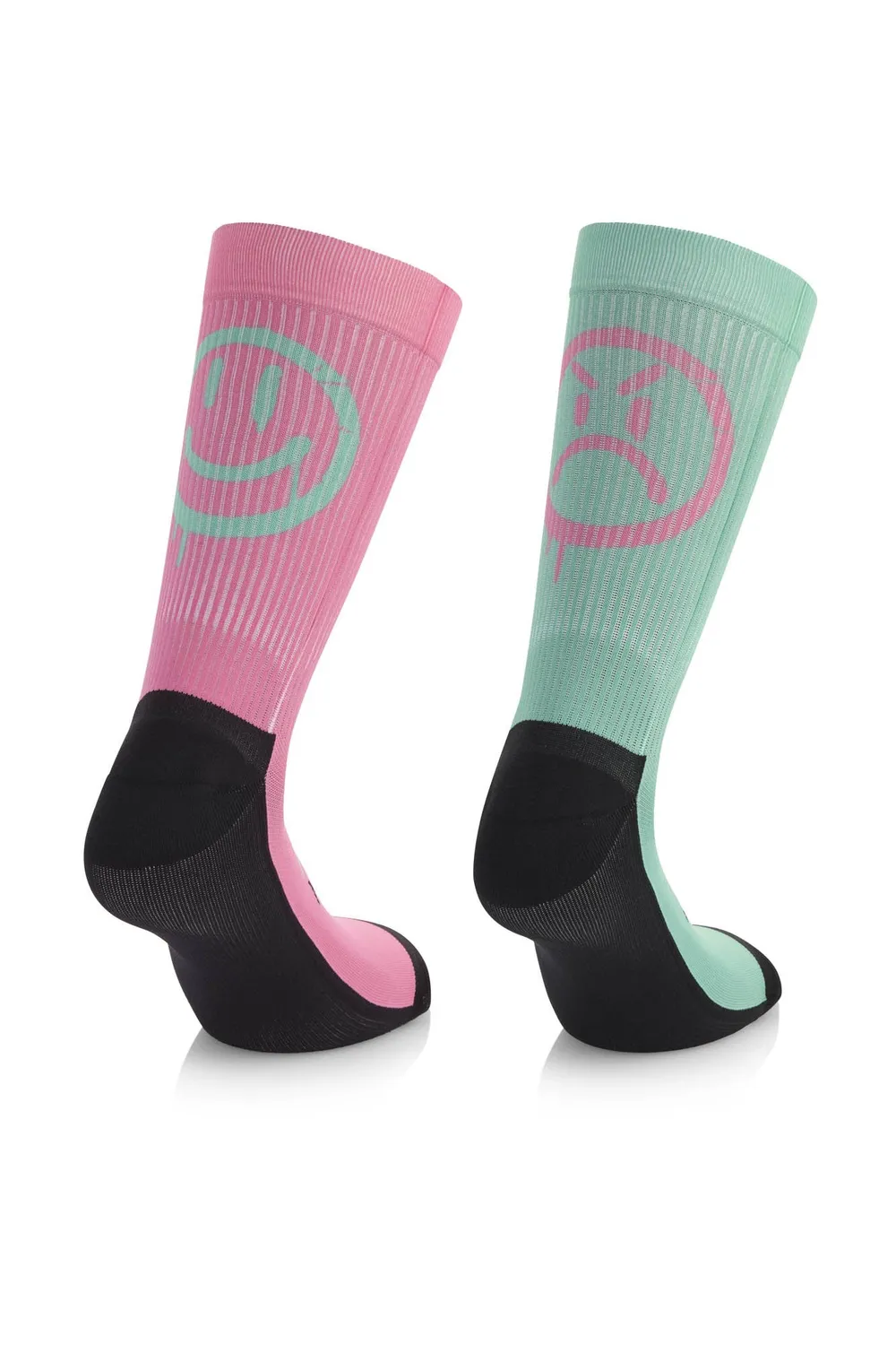 MB Wear Trail Spirit Smile Pink-G trailstrumpor rosa kompression