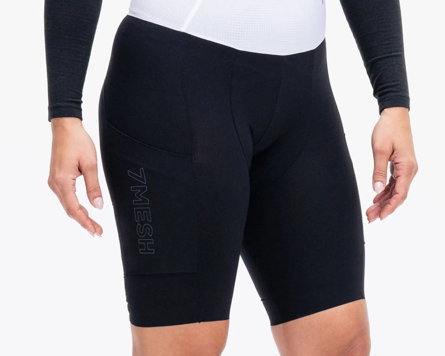 7MESH RK2 Cargo bibshorts svart dam