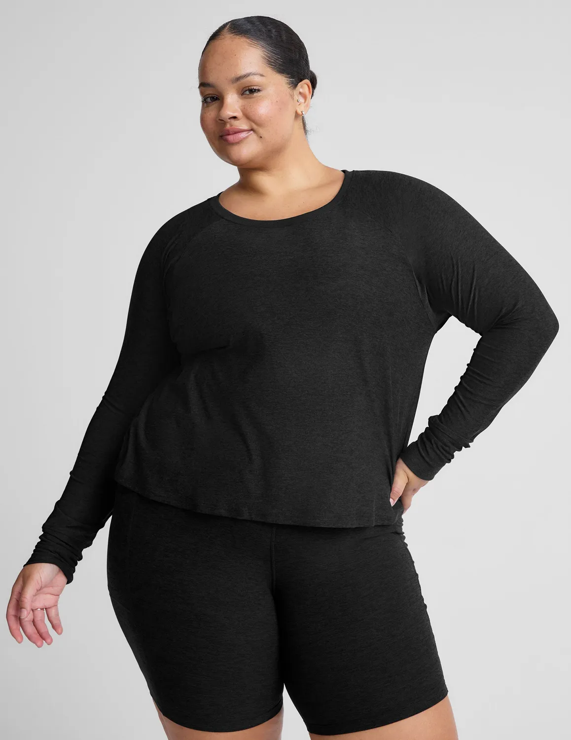 Beyond Yoga Featherweight Daydreamer Pullover Darkest Night lätt