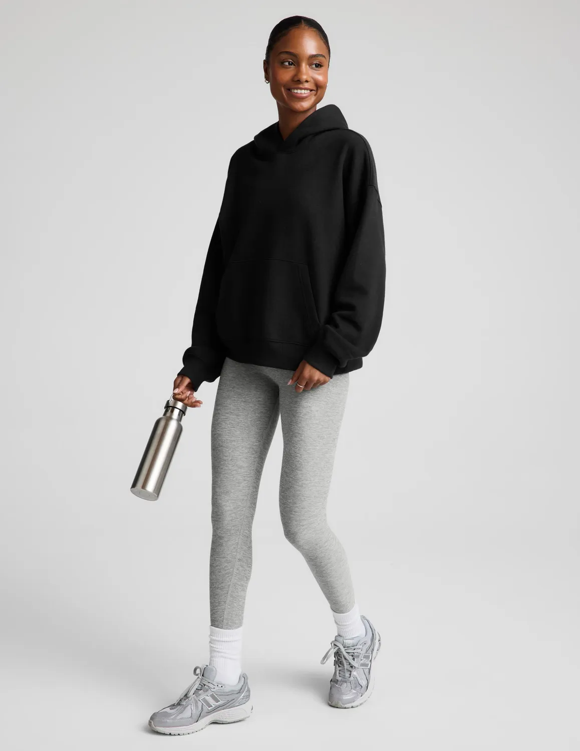 Beyond Yoga LuxeFleece 2.0 Hoodie hoodtröja Black bomull