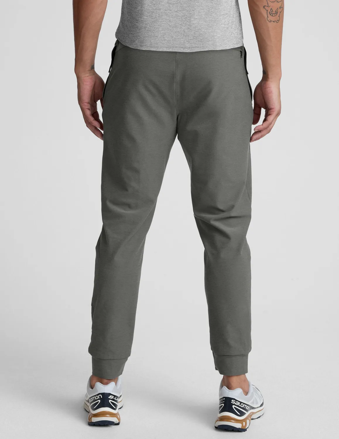 Beyond Yoga Spacedye Freefit joggerbyxor shadow gray heather slim fit