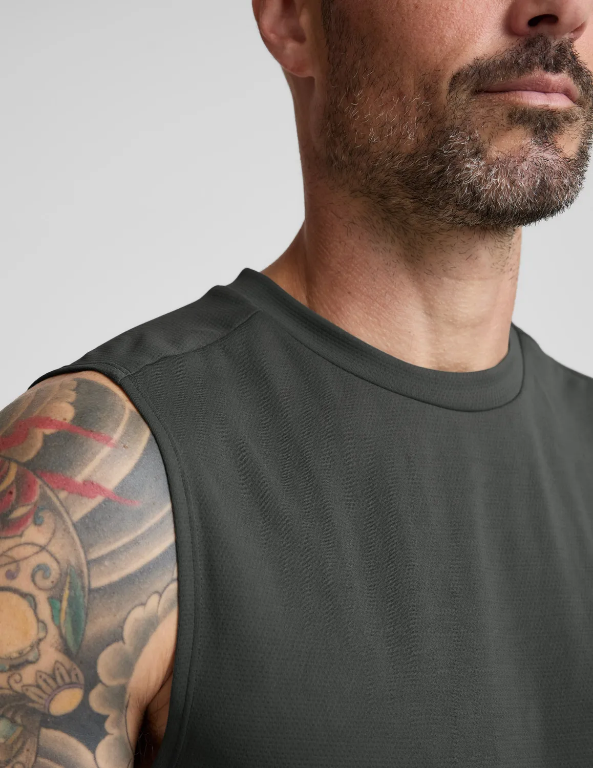 Beyond Yoga All In Active Tank linne slate green slim